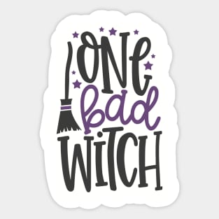 One Bad Witch Sticker